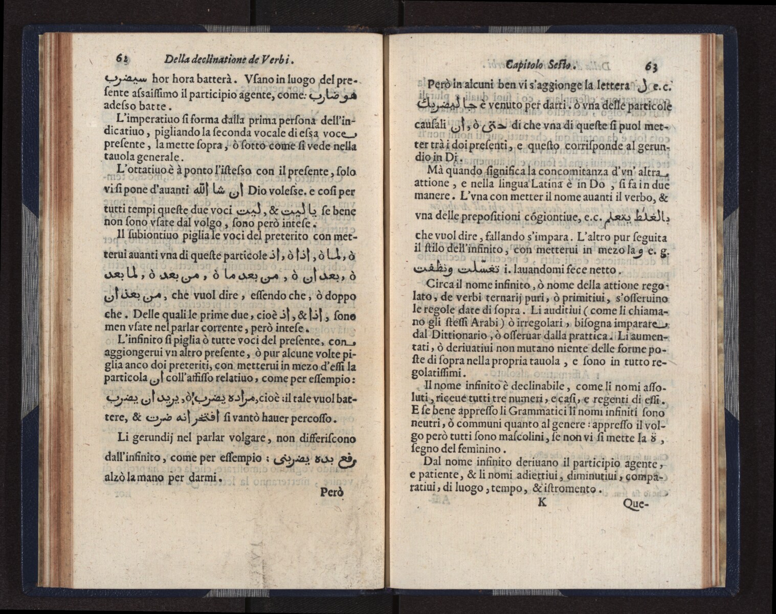 Fabrica Or Dictionary Of Vernacular Arabic And Italian Language F 1 40 40 63 Qatar Digital Library